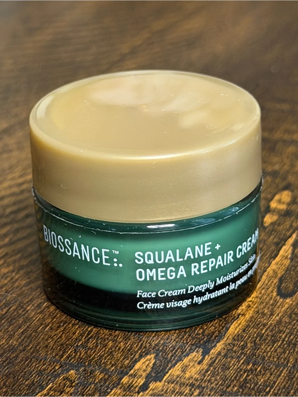 Biossance Squalane + Omega Repair Cream — Hydrating Face Cream 15ml Travel